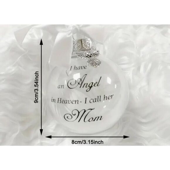 NWT Memorial Christmas "I have an Angel in Heaven-I call her Mom.” Ornam… - Picture 4 of 5